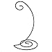Home-X Spiral Ornament Stand. 10 inch. Black