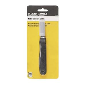 Klein 44200 6-1 4-Inch Cable-Splicer's Knife, Black by 
