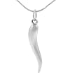 Sterling Silver Italian Horn Pendant