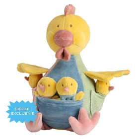 Jingle Chicken w/ Finger Puppets (Organic Cotton)