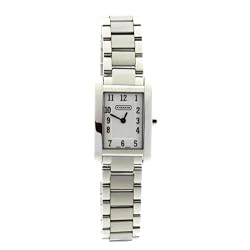Coach Collection in Brushed and Polished Stainless Steel Signature Dial Women's Watch