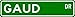 GAUD Street Sign ~ Personalized Family Lastname Sign ~ Gameroom, Basement, Garage Sig...
