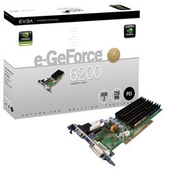 EVGA 256-P1-N399-LX e-GeForce 6200 256MB DDR PCI Graphics Card