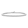 14K White Gold 5 ct. Diamond 4 Prong Bracelet