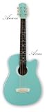 Luna Aurora Petite Dreadnought Acoustic Guitar, Azure - B000P4U91Q