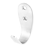 uxcell タオルフック　フック　ハンガー　メタル製　壁固定　交換部品　シルバートーン