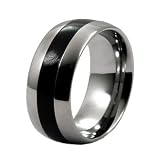 Tungsten Rings Black - Sizes 8-12