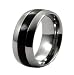 Tungsten Rings Black - Sizes 8-12