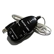 1/4in-to-USB Guitar Link Cable for PC/Mac
