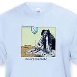 Bored Border Collie - Toddler Light-Blue-T-Shirt (2T)