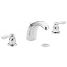 Moen 4945 Chateau Two-Handle Low Arc Bathroom Faucet, Chrome