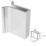 Brite Chrome Frameless Shower Door Slip-On Finger Pull