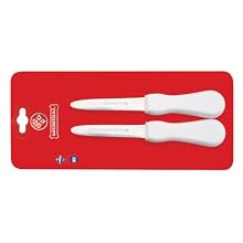 Mundial SCW5674-4 4-Inch Galveston Oyster Knives, Set of 2, White