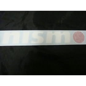 "Nismo" Racing Decal Sticker (New) White/Red