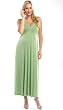 Shirred Front Sequin Halter Matte Jersey Gown