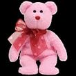 My Sweet pink bear w/heart ribbon