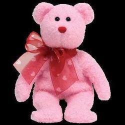 My Sweet pink bear w/heart ribbon