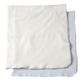 giggle Better Basics Swaddling Blankets, Organic Cotton - Set of 2. Blue/Ivory