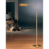 Holtkotter 2527/1-BB Brushed Brass Floor Lamp Burnished Brass