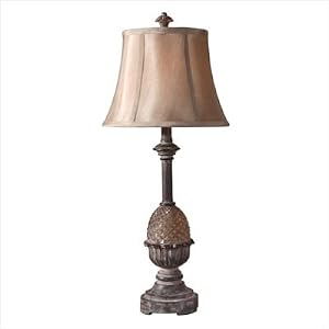 Arabella Buffet Lamp in Aged Black with Gray Wash by 