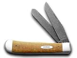 CASE XX Yellowhorse Curly Oak Trapper Pocket Knife Knives