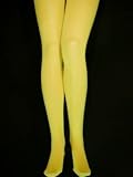 Profi-Tanz-Strumpfhose gelb blickdicht 70d Groesse s-m