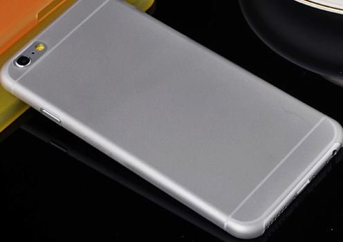 Iphone 6 6s 0.3mm Matte Ultra Thin Clear Tpu Flexible Case Full Protection (Frosted White)