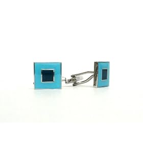 Cufflinks - Aqua Navy Box
