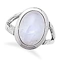 Rainbow Moonstone Ring