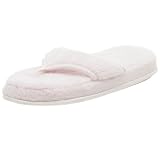 Dearfoams Womens Microfiber Terry Thong,Petal Pink,Large