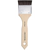 da Vinci Varnish & Priming Series 585 Mottler Brush, Extra-Short Pony Hair with Plainwood Handle, Size 50