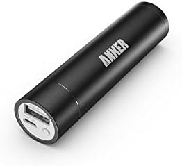 Anker® Astro Mini 3000mah Ultra-compact Portable Charger Lipstick-sized External Battery Power Bank with PoweriqTM Technology for Iphone 5s, 5c, 5, 4s, Galaxy S5, S4, S3, Note 3, Nexus 4, HTC One, One 2 (M8), Nokia Lumia 520, 1020, Most Other Smartphones - Black
