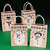 Snowman Brown Paper Gift Bags