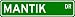 MANTIK Street Sign ~ Personalized Family Lastname Sign ~ Gameroom, Basement, Garage S...