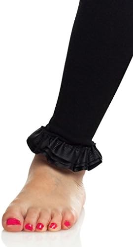 Celegrity Baby Girls Ruffle Leggings-Footless Tights 0-12M Black