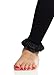 Celegrity Girls Ruffle Leggings-Footless Tights 4-6 Black