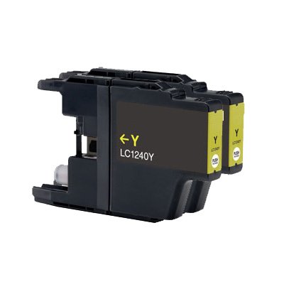 2x Brother LC1240Y - Yellow Compatible Printer 