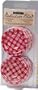 Bernardin Collection Elite Mason Jar Lids & Screw Bands - Standard - Gingham - Red