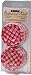 Mason Jar Lids & Screw Bands - Standard - Gingham - Red