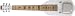 Rogue Jersey Lightning Lap Steel Guitar White Pearloid