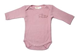 Poppet Handmade Natural Merino Baby Body Suit, Long Sleeve Onesie