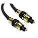 25ft Premium 24K Gold Digital Fiber Optic Audio Toslink Cable - 7.0mm