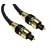 25ft Premium 24K Gold Digital Fiber Optic Audio Toslink Cable - 7.0mm
