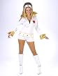 Womens Sexy Elvis Costume Elvis Vegas The King White Jumpsuit