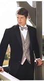 Review   / MENS BLACK EXTRA FINE 2 BUTTON HAND MADE TUXEDO WITH NOTCH LAPLE SUPER 150'S