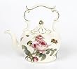 Porcelain Teapot With Delicate Rose Design For Teas And Fine Dining Pleasure