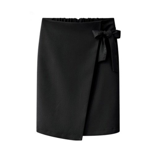 (イイネショップ) eeNeshop ラップデザイン リボン タイトスカート レディース ファッション カジュアル フリー ポリエステル ボトムス スカート ロング ショート ミドル ミニ タイト 無地 オフイス プリーツ フレア 愛らしい