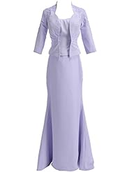 Mermaid  Chiffon  Dress With Pearls