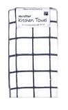 Royal Crest 08728 BLK 2 Pack Black Stripe / Solid White Kichen Towel - Case of 6
