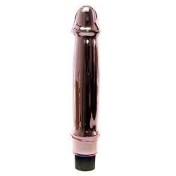Smooth Pink Vibrating Glass Dildo